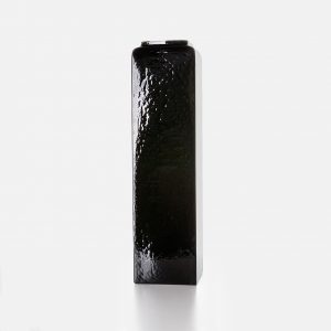 Black in black tall vase