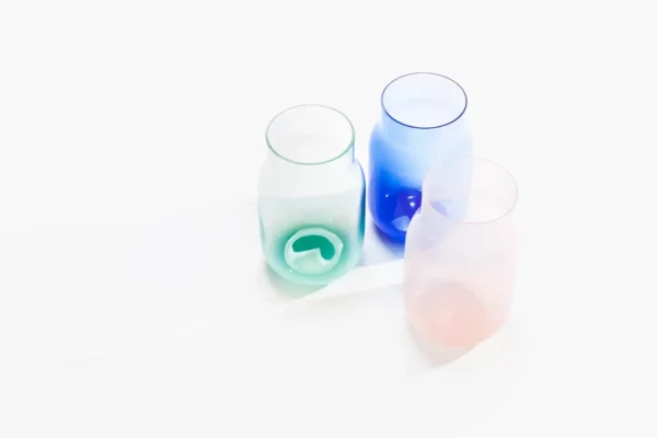 dechem bandaska vase glass colours absinth cobalt pink